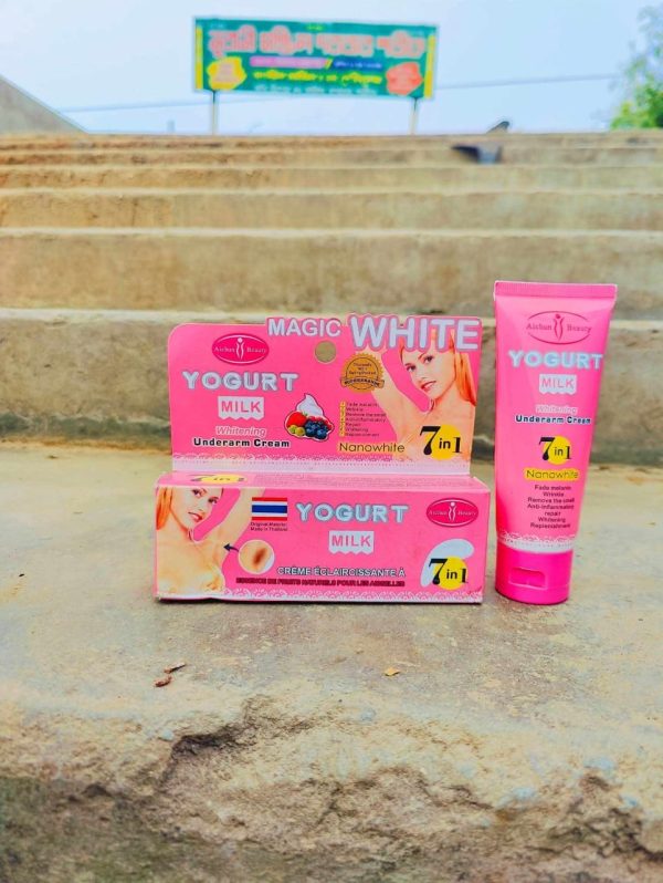 Magic White Yogurt Whitening Underarm Cream.